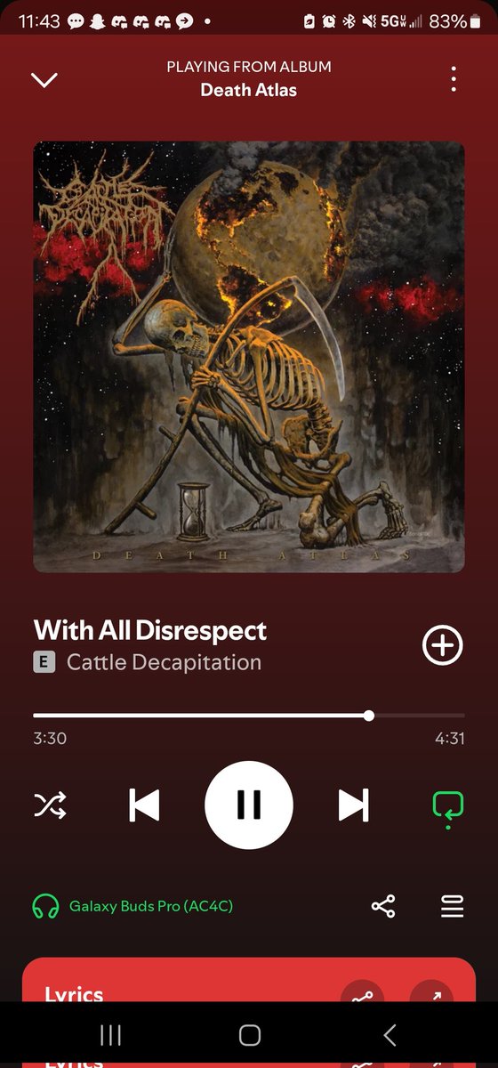 Ew singing? Octanecore. (I love Cattle Decapitation)