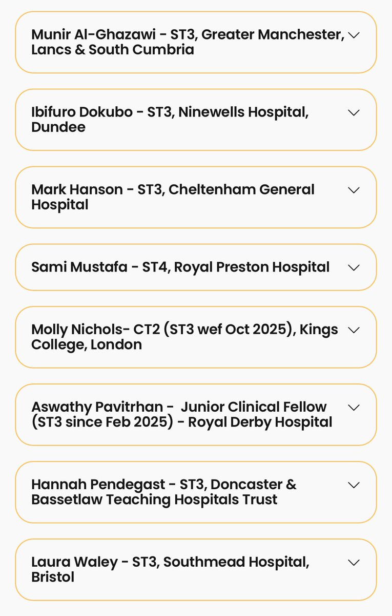 📣 Encouraging to see eight trainees putting themselves forward for the FY/CT &amp; Pre-ST3 Rep Role

🗳️ Do check out their supporting statements and vote via shorturl.at/4ytmh

📆 Voting deadline: Fri 9th May at 1200

<a href="/BAUSurology/">BAUS</a>