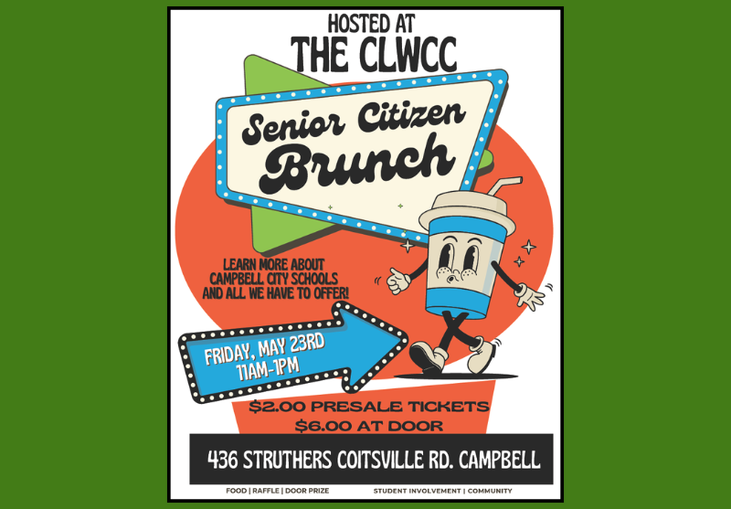 Join us for a special Senior Citizen Brunch on May 23rd from 11AM–1PM at The CLWCC!

Enjoy delicious food, door prizes, raffles, and learn about all the amazing opportunities at Campbell City Schools!

- Pre-sale tickets available now:
- In...
clwcc.org/post-detail/~b…