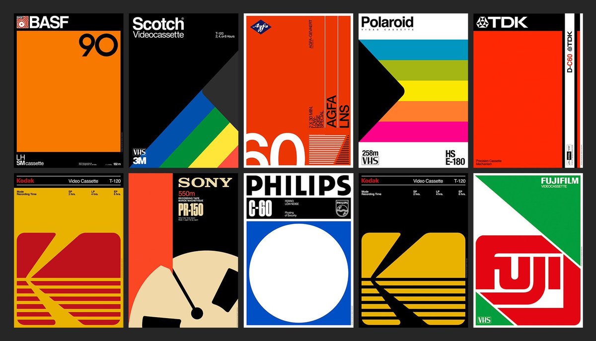 rushilshah_x's tweet image. 90s VHS packaging design still goes harder than half the branding I see today.
Minimal. Bold. Timeless.
Which one’s your favorite?