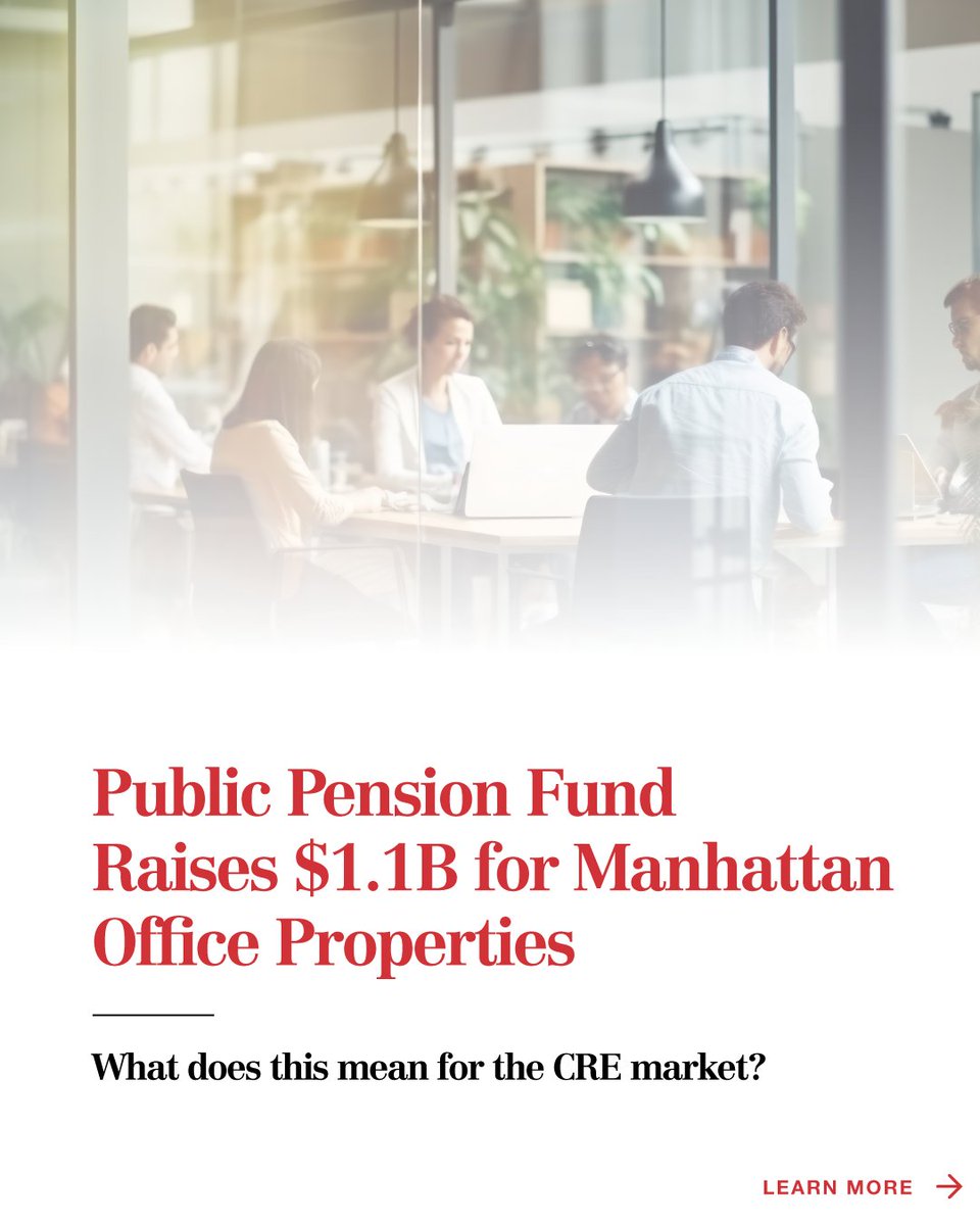 NAI_Hanson's tweet image. A public pension fund’s recent $1.1B raise for Manhattan office real estate signals confidence in the city’s office market, despite shifting work trends. Read more here: bit.ly/3Sbzsw4

#CRE #CREInsights
