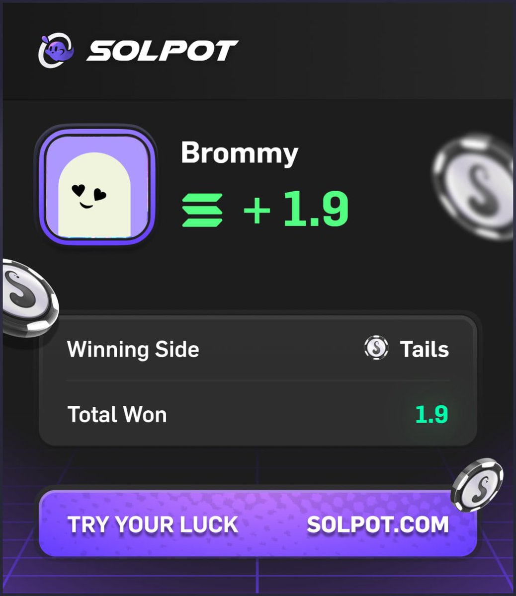 Brommy (@brommmyy) on Twitter photo GM GM lets run a giveaway!
Just won a cheeky <a href="/solpotcom/">Solpot.com</a> flip that I'll send to two winners
Smash the tweet
Follow me & <a href="/solpotcom/">Solpot.com</a>
Drop your addy below
Don't fade free money GM GM lets run a giveaway!
Just won a cheeky <a href="/solpotcom/">Solpot.com</a> flip that I'll send to two winners
Smash the tweet
Follow me & <a href="/solpotcom/">Solpot.com</a>
Drop your addy below
Don't fade free money