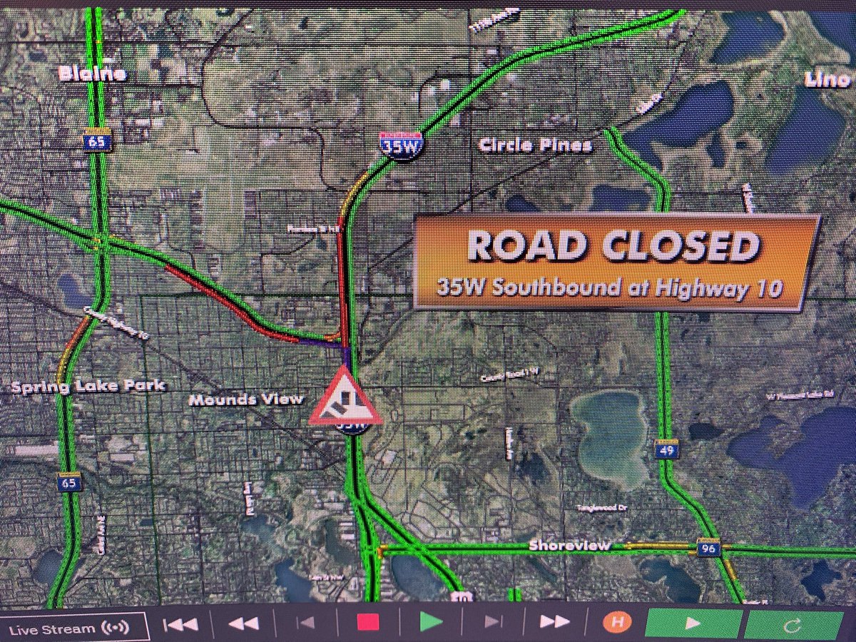 BREAKING Fatal crash multiple car pile up on 35W and Highway 10 in Arden Hills Live reports on the Fox 9 Morning News at 11. <a href="/FOX9/">FOX 9</a> <a href="/LaurenAndrego/">Lauren Andrego</a>