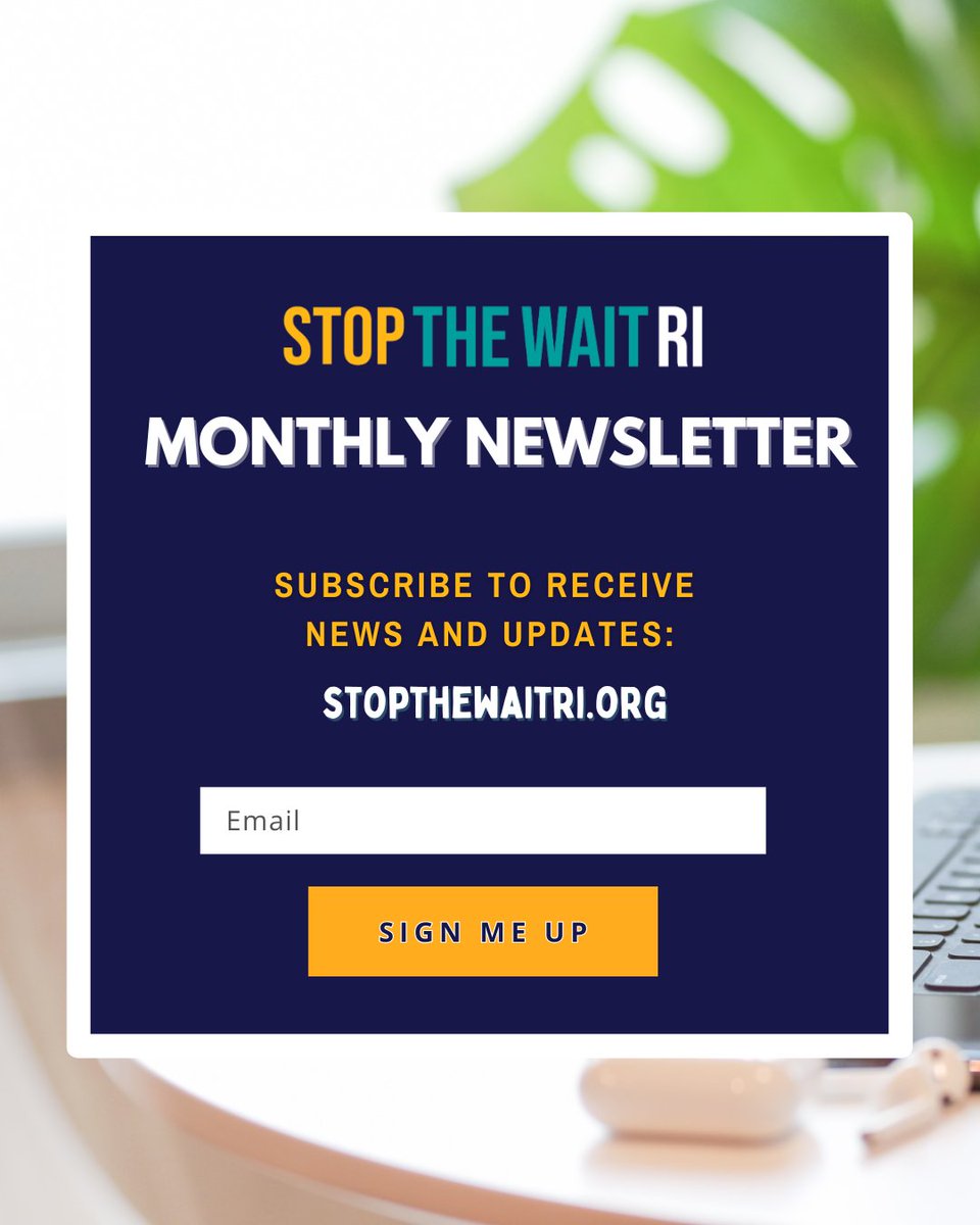 stopthewaitri's tweet image. Stay connected with #StopTheWaitRI 📬
Our monthly newsletter is packed with the latest updates on resources, advocacy, and community stories. Scroll to the bottom of our website stopthewaitri.org and subscribe today—don’t miss out on important news & ways to get involved!