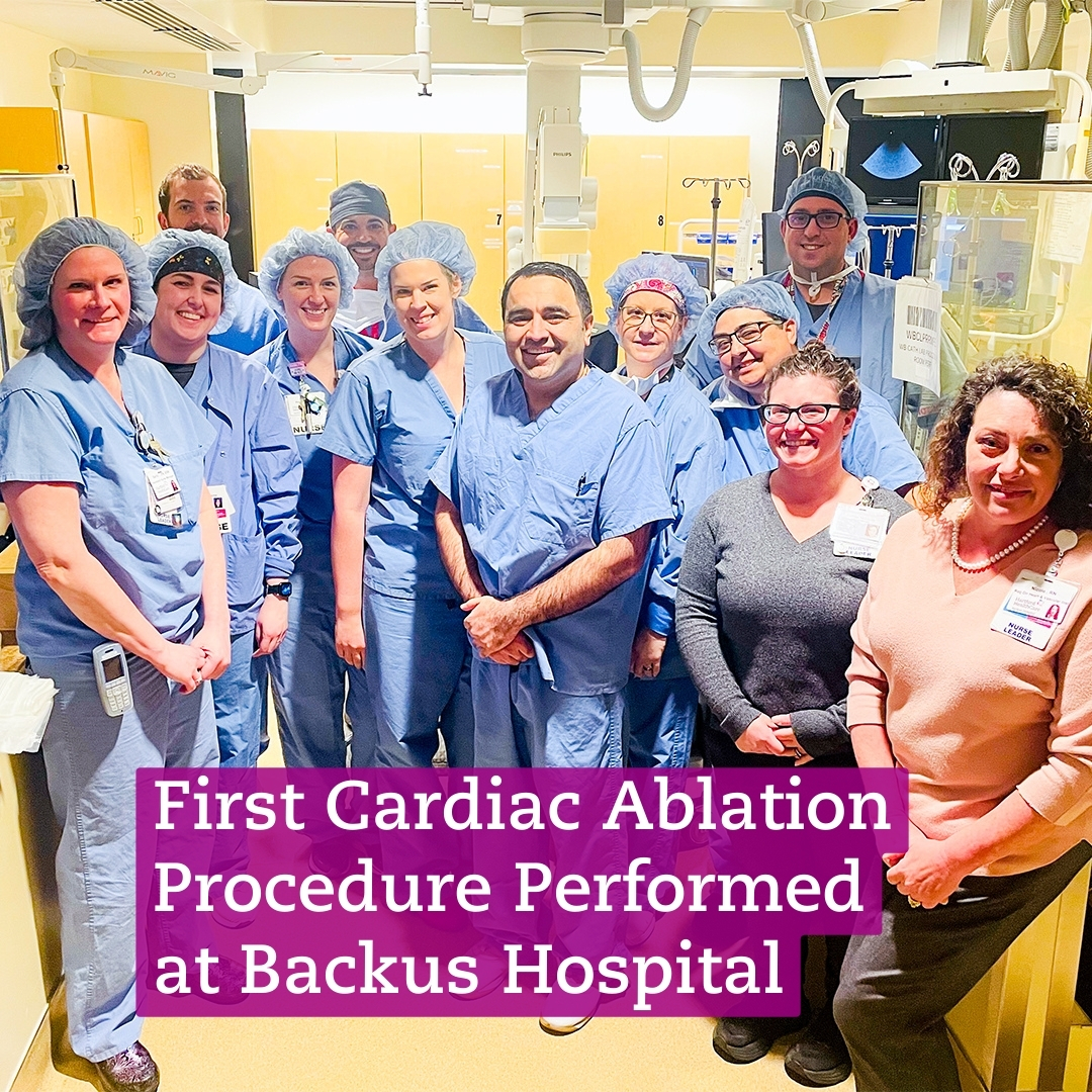 Breaking new ground in cardiac care! 🫀

The Hartford HealthCare Heart &amp; Vascular Institute successfully performed the first ablation case at Backus Hospital. This advancement brings complex cardiac treatments closer to home for our Eastern Connecticut communities.