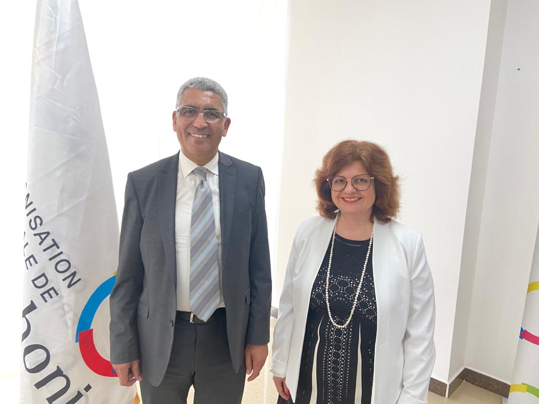 Le Chargé d'affaires de l'Ambassade, M. Mohammed Mdarhri, a eu, le mardi 29 avril 2025, des entretiens fructueux avec Mme Rennie Yotova, Déléguée à l'enseignement du français de l'Organisation internationale de la Francophonie à Djibouti.