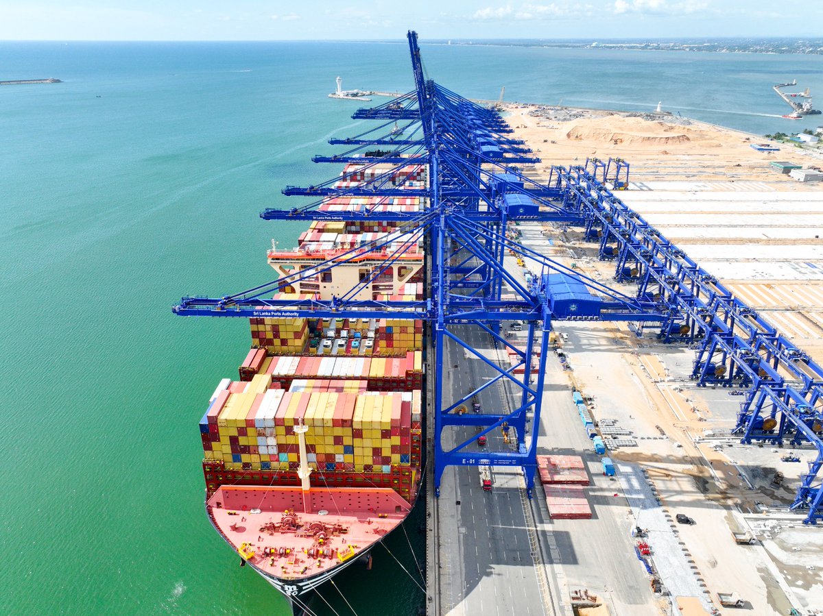 MSC MARIELLA — one of the world's largest container vessels  made its maiden call Colombo Port. 
But milestones like these are more than bragging rights. They beg a bigger question: Are we doing enough to position SL as a serious contender in the maritime game?