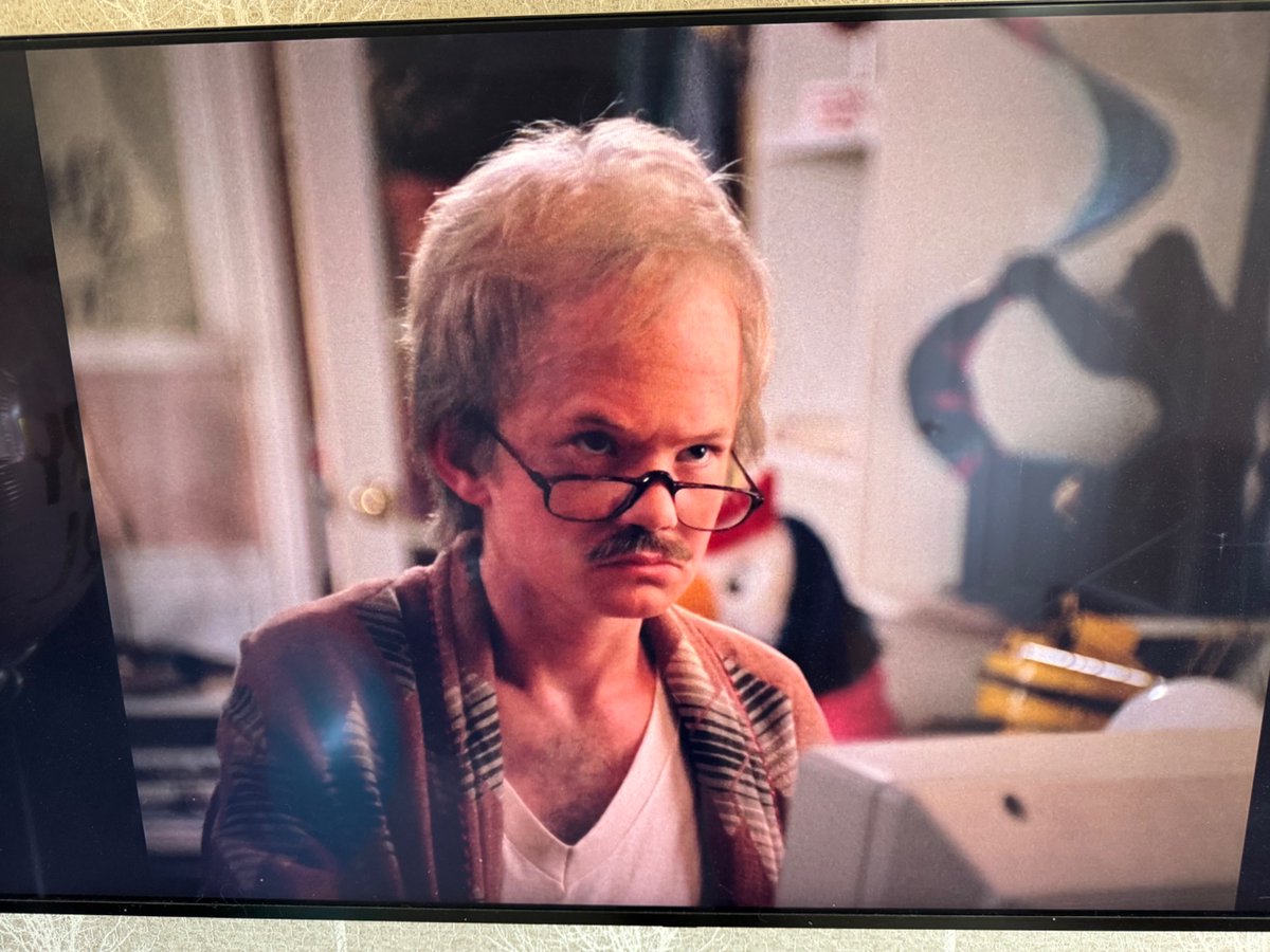 webska26's tweet photo. Been on maternity leave and decided to watch Doogie Howser, M.D. from the start on Disney+!  Saw this today….  Neil Patrick Harris has aged better than Doogie!  Haha @ActuallyNPH https://t.co/RRlzpu5V4j