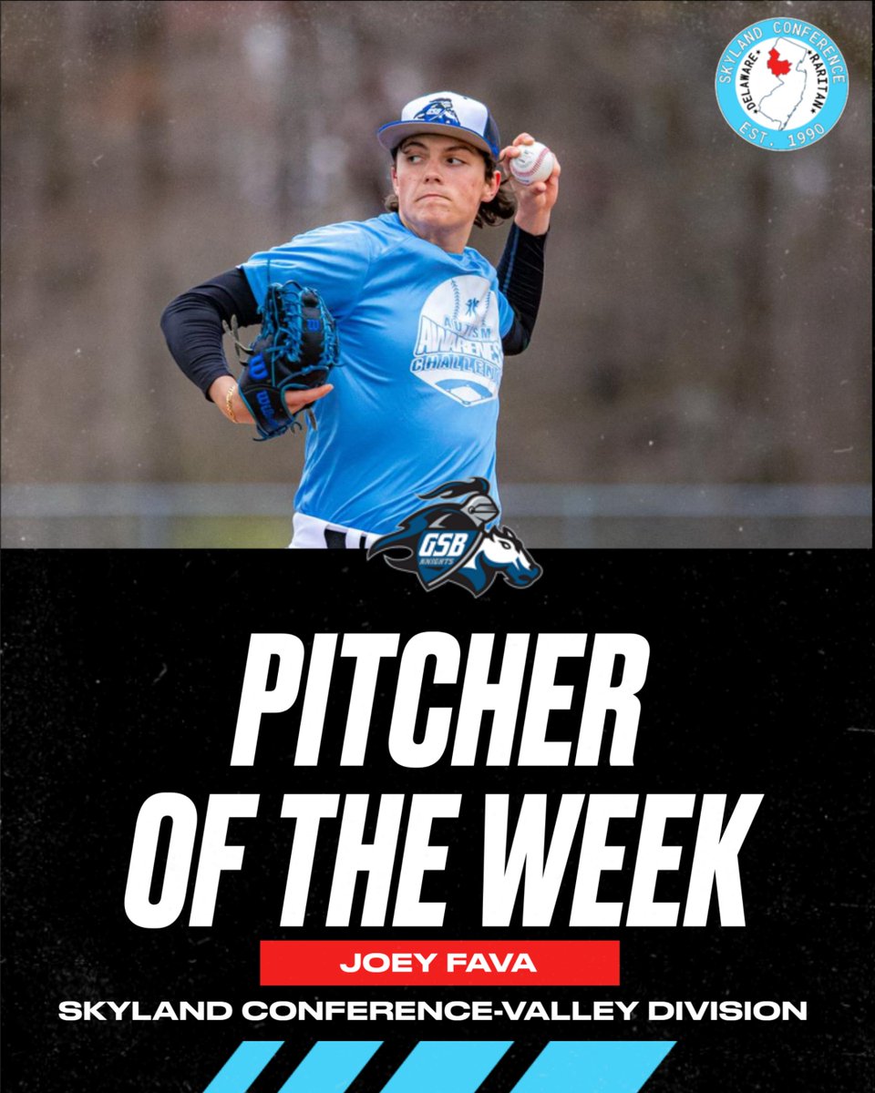 Valley Division Pitcher of the Week!

🔥Joey Fava- Gill St. Bernard's🔥

6 IP, 1 R, 4 H, 5 K