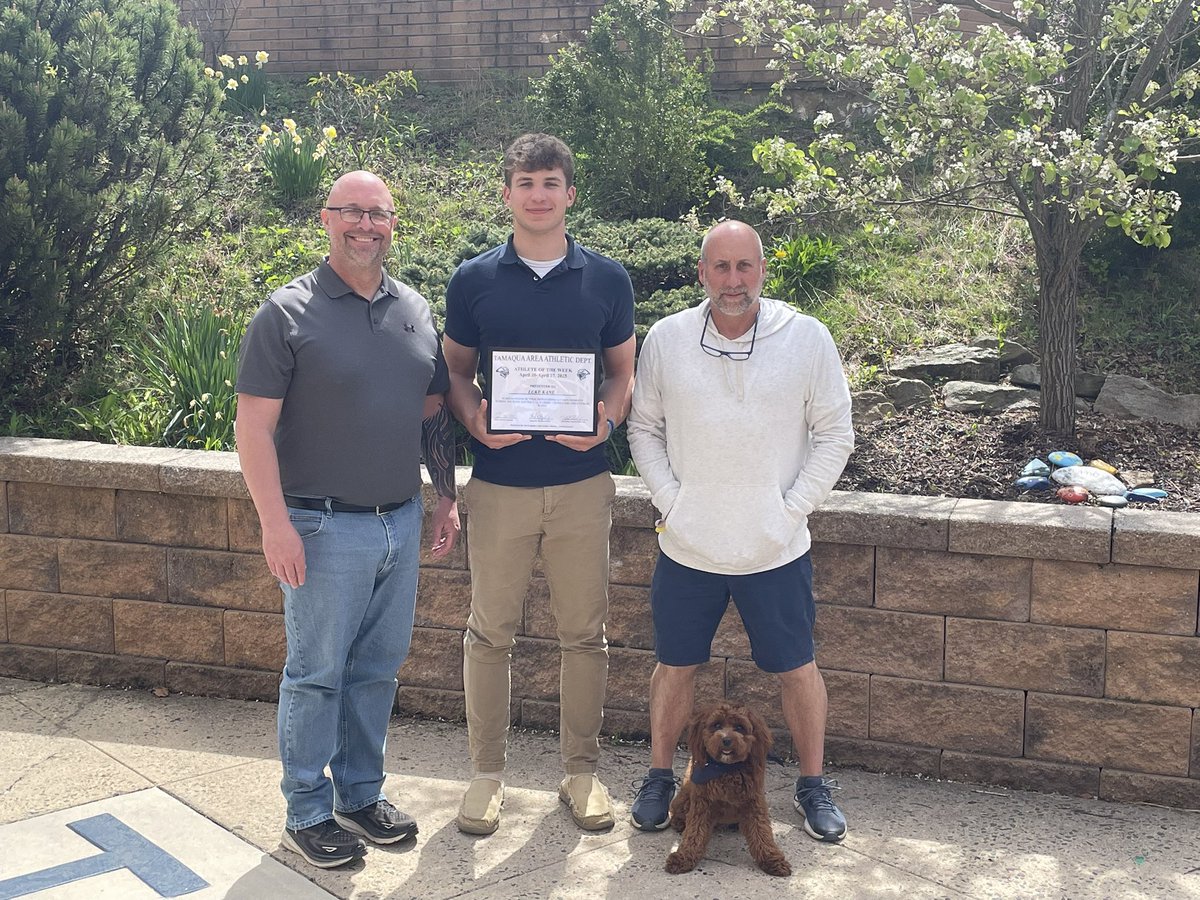 Congratulations to the Tamaqua Athlete of the Week for the week of April 20-27…Luke Kane - Baseball. Luke went 7-12 during the week scoring 7 runs, 6 RBIs and 6 stolen bases. The baseball team is currently 14-1.