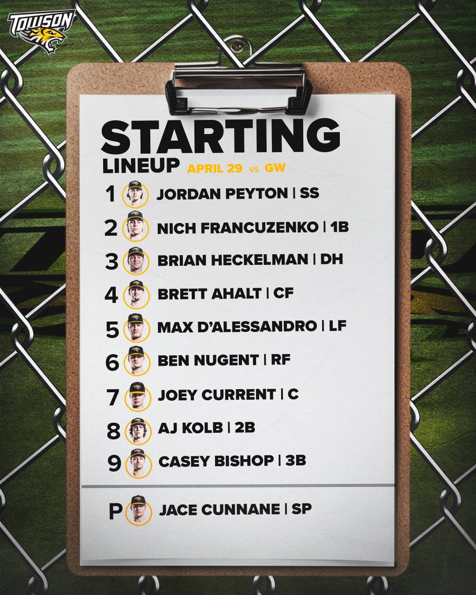 2⃣0⃣ out from first pitch at Tucker Field
📊 gwsports.com/sidearmstats/b…

#GohTigers