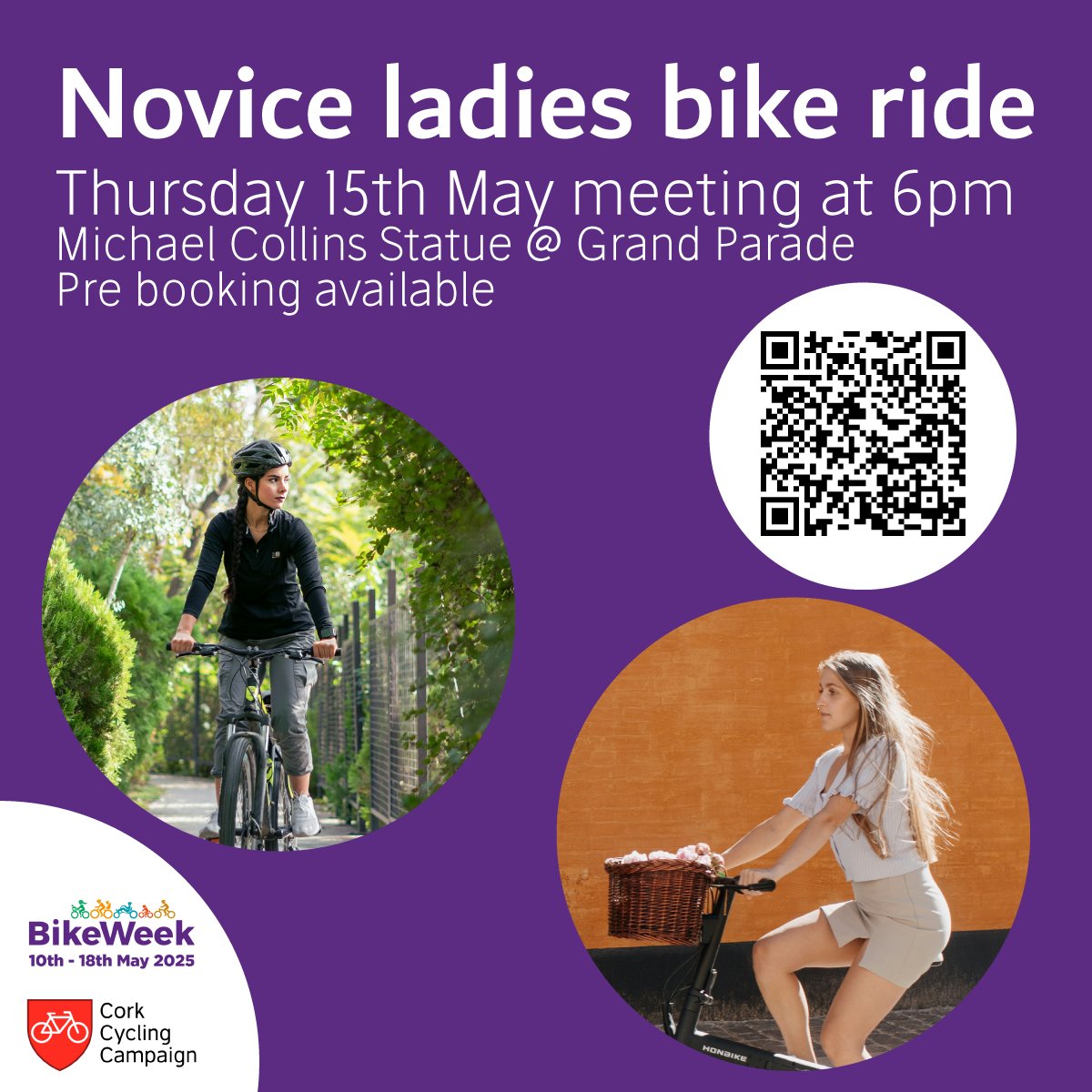 Cork Cycling Campaign (@corkcyclingcrew) on Twitter photo Tomorrowโs the day! ๐๐ดโโ๏ธ
Grab your bike, and your good vibes โ weโre off on a chilled Novice Ladies Bike Ride at 6 PM!
No Lycra needed, just laughs and a light spin.
Book your free spot ๐ shorturl.at/7gTUT
<a href="/CorkSports/">Cork Sports Partnership</a> <a href="/CorkBikeWeek/">BikeWeekCork</a> #BikeWeek2025 Tomorrowโs the day! ๐๐ดโโ๏ธ
Grab your bike, and your good vibes โ weโre off on a chilled Novice Ladies Bike Ride at 6 PM!
No Lycra needed, just laughs and a light spin.
Book your free spot ๐ shorturl.at/7gTUT
<a href="/CorkSports/">Cork Sports Partnership</a> <a href="/CorkBikeWeek/">BikeWeekCork</a> #BikeWeek2025