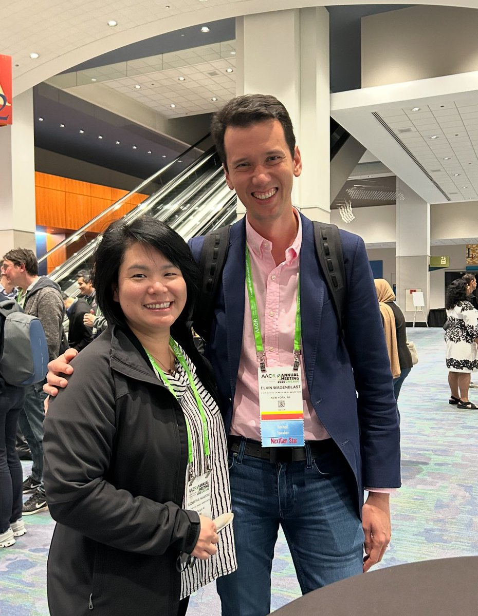 Spring 2009 I started my lab and accepted two <a href="/CSHLsbs/">CSHL School of Biological Sciences</a> rotation students. Here they are, reunited at #AACR25: <a href="/UHCancerCenter/">University of Hawaii Cancer Center</a> clinician-scientist Elizabeth Nakasone, 
and <a href="/TischCancer/">The Tisch Cancer Institute</a> assistant professor and @<a href="/AACR/">AACR</a> NextGen Star <a href="/Elvin_Wag/">Elvin Wagenblast</a> - Made my day!