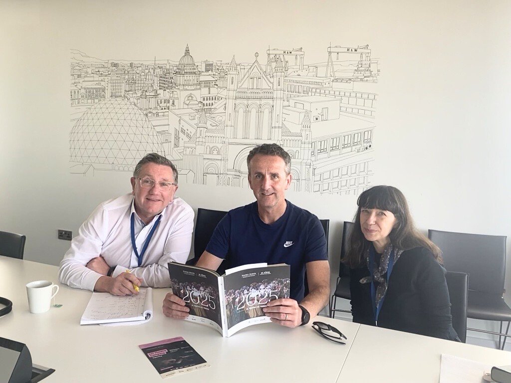 Great for our Director @jonostewt &amp; Head of Arts <a href="/colettenorwood/">colette</a> to catch up with <a href="/skelly41110/">Stephen Kelly</a>, Co-Founder of @c21theatre! Stephen shared highlights from their Bogotá tour &amp; upcoming collab with Aussie playwright Fleur Murphy – supported by our #ConnectionsThroughCulture grants!