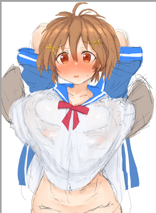 布越し揉みむずくてないてる 