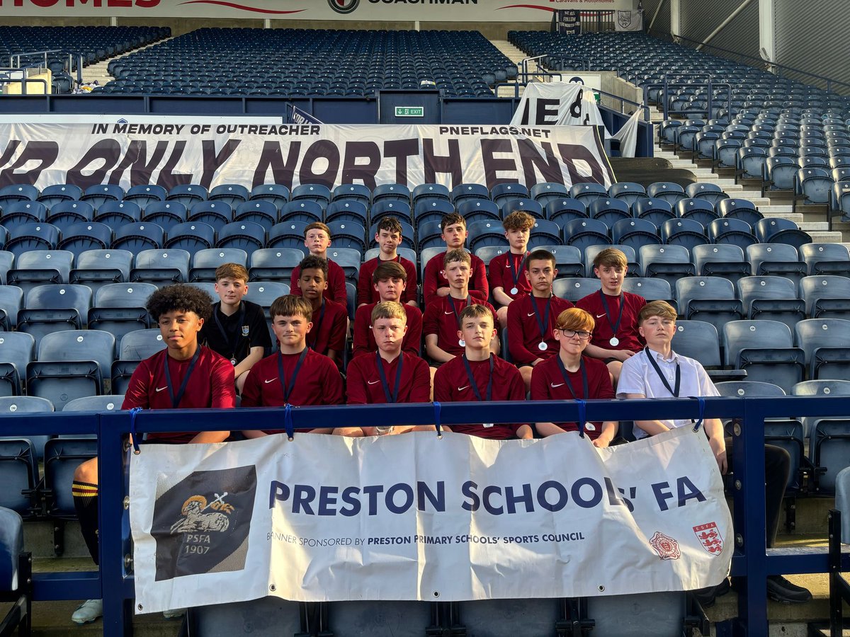 Preston Schools' FA (@prestoncityteam) on Twitter photo Dick Clegg Preston School Finals 2024/25
U14 Boys - The William Dawson Cup - Sponsored by <a href="/NlgDaryl/">Daryl collinson</a> of Naze Lane Garage
Our Lady’s Catholic High 0 v 3 Ashton Community Science College
Ashton- Sanderson x2, Imadiyi
Player of the match- David Imadiyi Dick Clegg Preston School Finals 2024/25
U14 Boys - The William Dawson Cup - Sponsored by <a href="/NlgDaryl/">Daryl collinson</a> of Naze Lane Garage
Our Lady’s Catholic High 0 v 3 Ashton Community Science College
Ashton- Sanderson x2, Imadiyi
Player of the match- David Imadiyi