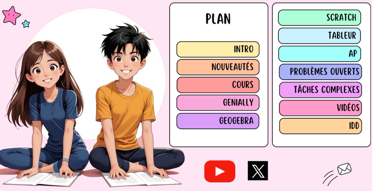 🎉 Nouveau design sur Maths et jeux ! 🚀

Découvrez les nouvelles animations et une navigation améliorée. Je me suis bien amusée ;). 
à tester sur ordinateur pour une expérience encore plus dynamique  ! 💻

👉juliettehernando.com/index.php