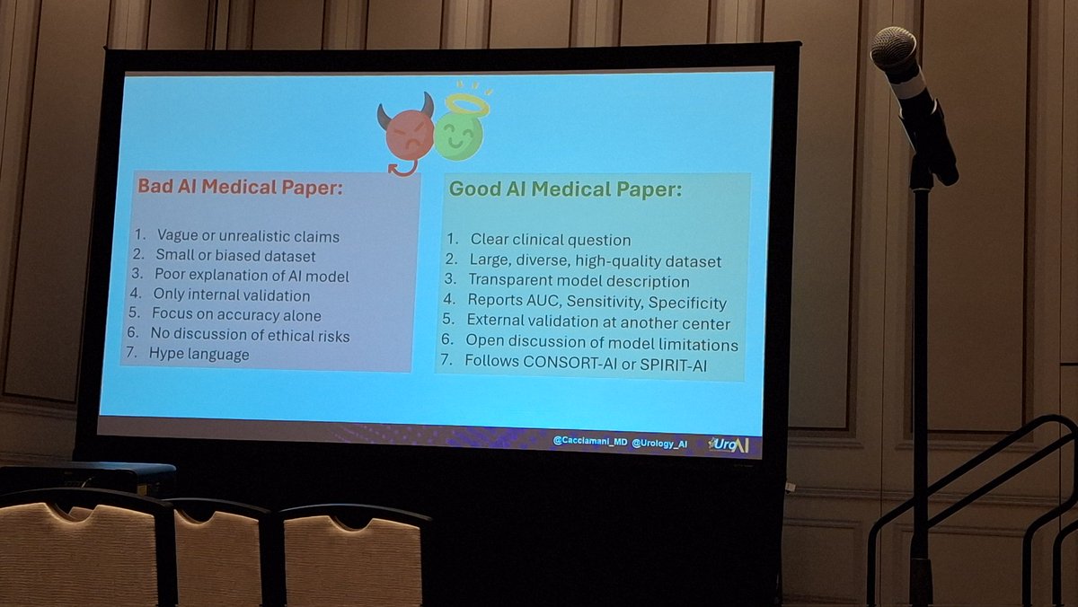 Selcuk Erdem (@selcuk__erdem) on Twitter photo A comprehensive and pragmatic presentation on efficient use of #artificial_intelligence for conducting researchs&publishing articles by <a href="/Cacciamani_MD/">Dr. Giovanni E Cacciamani MD MSc FEBU 🇮🇹🇺🇸🇪🇺</a>, on the basis of
5 key questions and his 'fantastic 6' consept #AUA25 #AUA2025
<a href="/EAU_YAUroTech/">EAU Young Academics Urologist. Uro-Tech group</a> <a href="/Urology_AI/">AI Center at USC Urology</a> <a href="/AmerUrological/">Amer. Urol. Assn.</a> <a href="/Uroweb/">European Association of Urology (EAU)</a> A comprehensive and pragmatic presentation on efficient use of #artificial_intelligence for conducting researchs&publishing articles by <a href="/Cacciamani_MD/">Dr. Giovanni E Cacciamani MD MSc FEBU 🇮🇹🇺🇸🇪🇺</a>, on the basis of
5 key questions and his 'fantastic 6' consept #AUA25 #AUA2025
<a href="/EAU_YAUroTech/">EAU Young Academics Urologist. Uro-Tech group</a> <a href="/Urology_AI/">AI Center at USC Urology</a> <a href="/AmerUrological/">Amer. Urol. Assn.</a> <a href="/Uroweb/">European Association of Urology (EAU)</a>