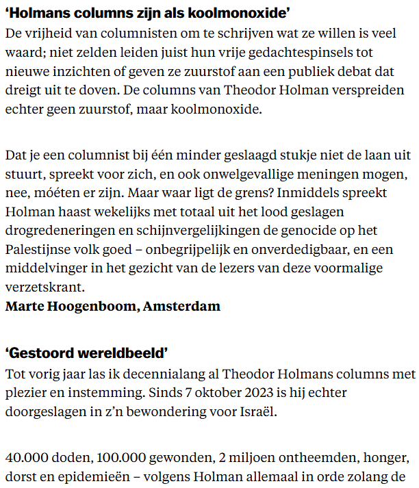 Matthijs85's tweet image. Toch bizar dat een krant die ontstond uit verzet tegen fascisme en genocide, nu juist ruim baan geeft aan vergoelijking van genocide 🤨
🧵/4 #Gaza #Palestina #eenvandaag

Al twee jaar lang, elke week dezelfde drogredeneringen: