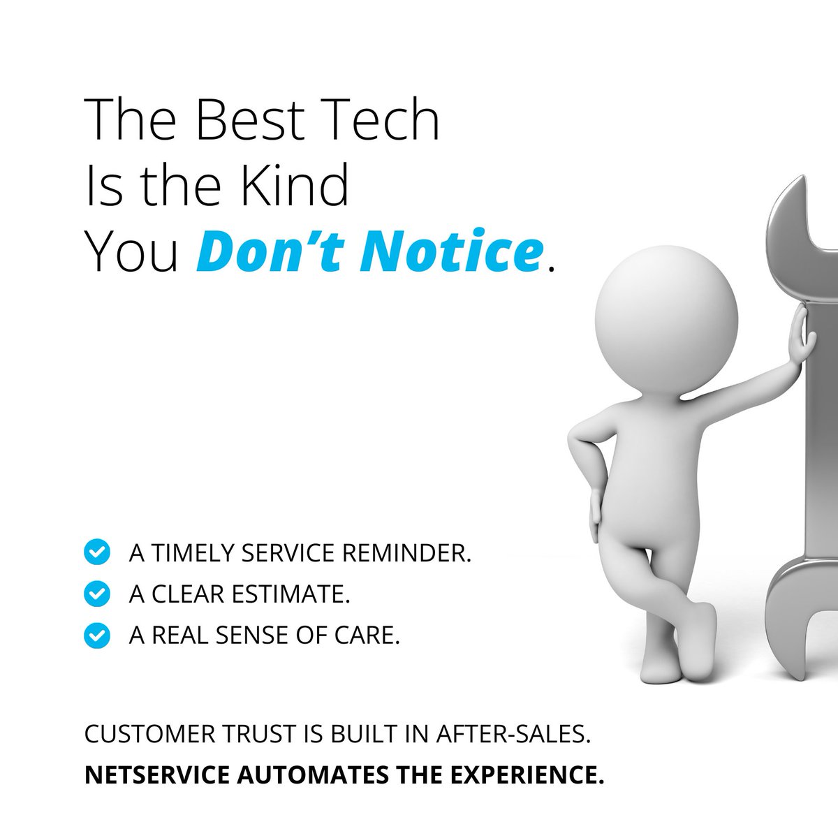🤝Trust is built in moments:
 
✅ a timely reminder 
✅ a clear estimate
✅ a technician’s video 
✅ full peace of mind

These don’t just happen—they’re powered by smart systems that put people first. 

🔗 bit.ly/40Js2UP

#NetService #OneDealer