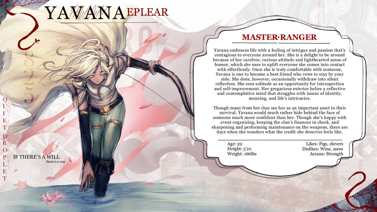 “Why did I choose to be a Ranger? I do it for the thrill of it, nothing more, nothing less. Isn’t that enough?” — Master #825, Yavana Eplear

#indiegame #visualnovel #gamedev