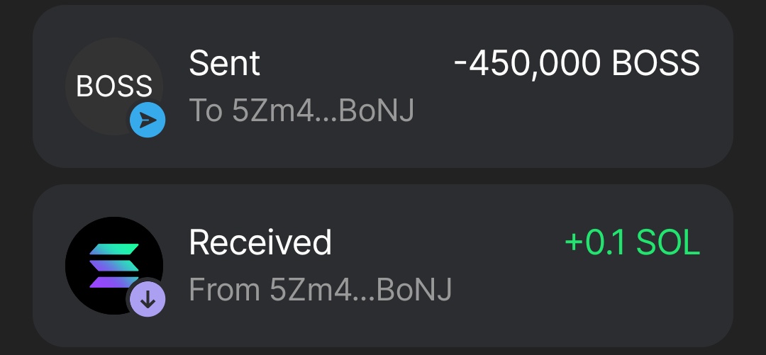 CLAIM 30,000 $BOSS ?

STEP 1 : 💟 &amp; 🔁 + Follow 🔔

STEP 2 : Drop your $SOL wallet

First 800 wallets gets guaranteed airdrop 👀

CHECK PINNED POST FOR MORE DETAIL

Send gas fee of 0.007 $sol and receive 30,000 airdrop immediately

5oD3Sj8P24QFmkraeQmnkjkFzZrtcCQpZLzk1DZUFNBW