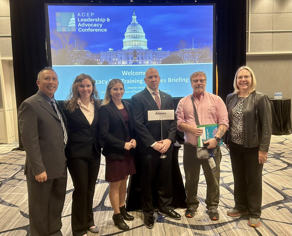 AzCEP members ready for Hill visits to educate Congress on the issues of boarding, mental health and protecting access to care. #LAC25 #acepnation
