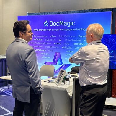 DocMagicTech's tweet image. Leah Sommerville, Mark Ascencio, and Ron Carillo are at TMBA sharing how DocMagic’s delivers intuitive digital closing experiences. At the show? Come visit us at Booth #313 and see how your team and borrowers can benefit from our technology!
#DocMagic #eClosing #TMBA