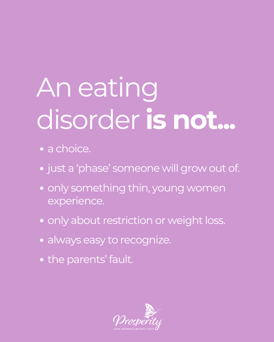 Prosperity Eating Disorders and Wellness Center tweet media