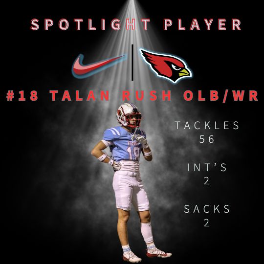 Tony Daniels (@coach_tdaniels) on Twitter photo <a href="/collinsville_fb/">Cardinal Football</a> athlete <a href="/talan_rush/">Talan Rush</a> who comes back as a starting OLB. This will be his 3rd year as a starter. He has a long athletic frame-likes to play physical and has a knack for the 🏈. He plays WR and does a good job at high pointing the ball #ETC #GoCards #CodeRed <a href="/collinsville_fb/">Cardinal Football</a> athlete <a href="/talan_rush/">Talan Rush</a> who comes back as a starting OLB. This will be his 3rd year as a starter. He has a long athletic frame-likes to play physical and has a knack for the 🏈. He plays WR and does a good job at high pointing the ball #ETC #GoCards #CodeRed