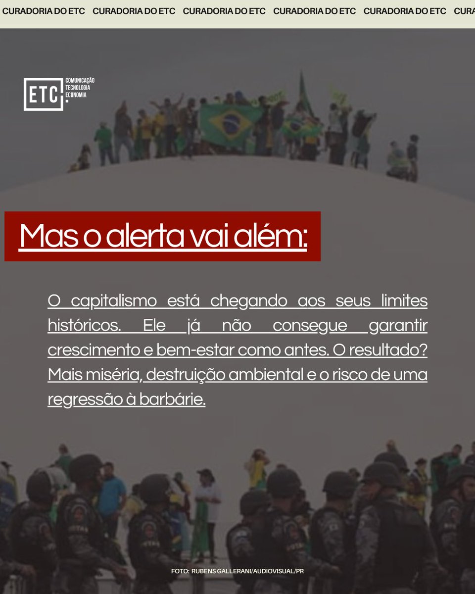 etcufma's tweet photo. Diante disso, pensar alternativas e imaginar novos caminhos não é apenas necessário — é urgente.
Venha entender como o passado e o presente estão mais conectados do que parecem.

#ETC #GrupodePesquisa #UFMA #CuradoriadoETC #Newsletter #Facismo #Ultraliberalismo https://t.co/nbqWjXV82O