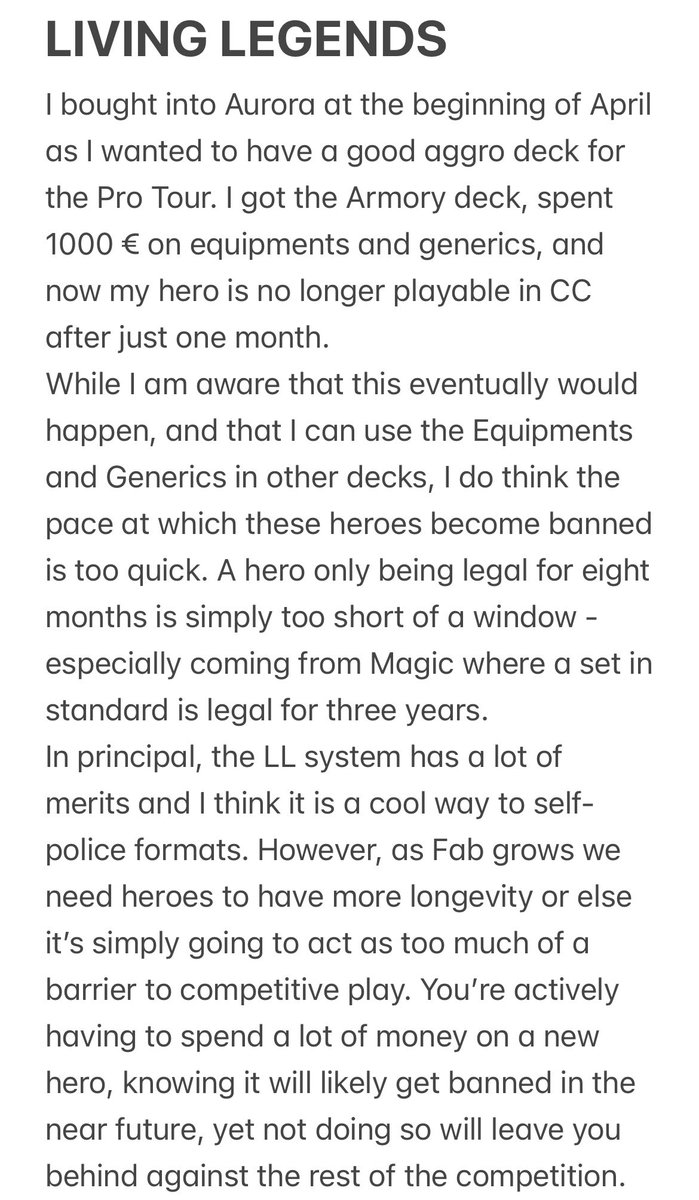 Andrea Mengucci (@mengu09) on Twitter photo Playing competitive Flesh and Blood over the past few months has been fantastic, but as someone who plays trading card games professionally, here are some thoughts I have on two key areas about the game. #fabtcg <a href="/fabtcg/">Flesh and Blood</a> Playing competitive Flesh and Blood over the past few months has been fantastic, but as someone who plays trading card games professionally, here are some thoughts I have on two key areas about the game. #fabtcg <a href="/fabtcg/">Flesh and Blood</a>