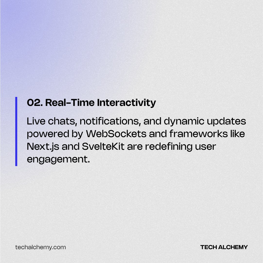 TechAlchemy's tweet image. 🚨 Tech Tuesday Drop! 🚨
The web isn’t what it used to be — it’s smarter, faster, and more dynamic than ever. 💡
Ready to leave static behind? 👉 Swipe through and discover what’s next for the web.
#TechTuesday #webdevelopment #jamstack #PWAs #AIUX #dynamicweb #frontendtrends