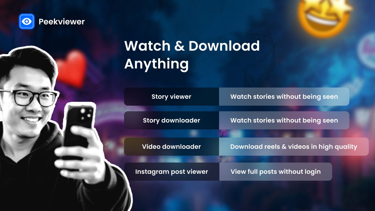 Peekviewer's tweet image. Peekviewer lets you watch, download, and uncover everything they don&apos;t want you to see 👀

Ready to reveal the truth? ➡️ peekviewer.com

#anonymousviewer #privateIGviewer