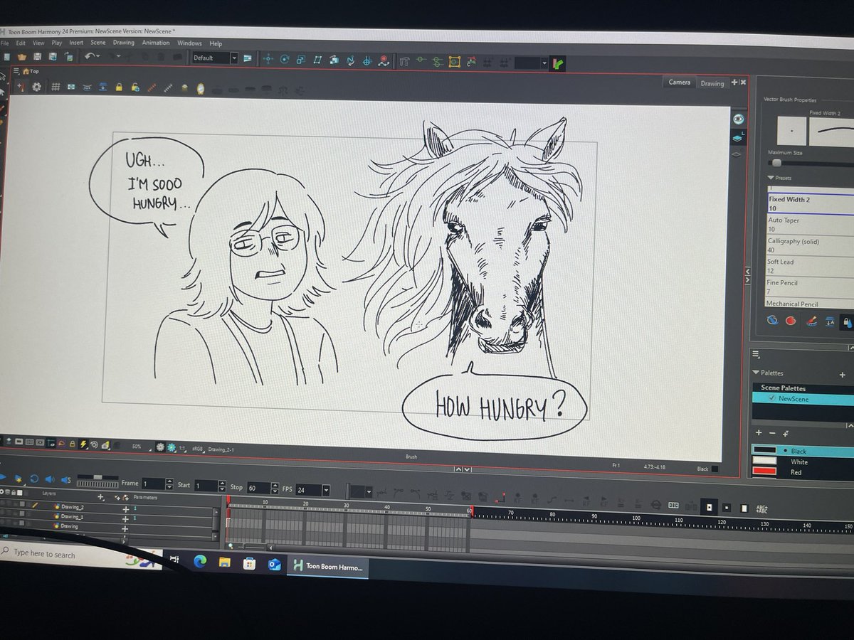 I was hungry in class and couldn’t get that horse meme out of my head…