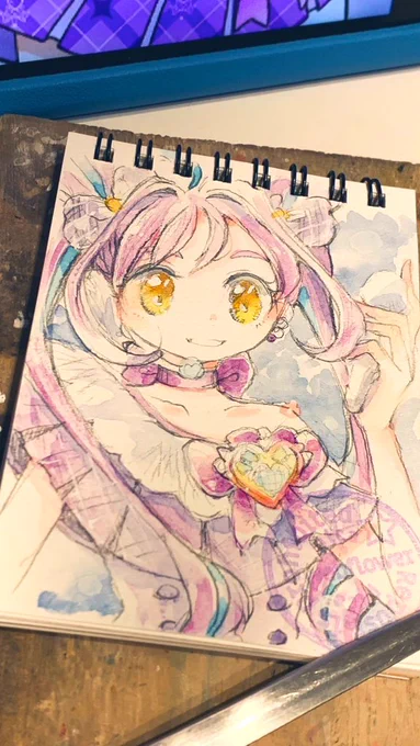 #GWアナログ絵祭り最近一次創作描いてないのでチャレンジしたいところ 