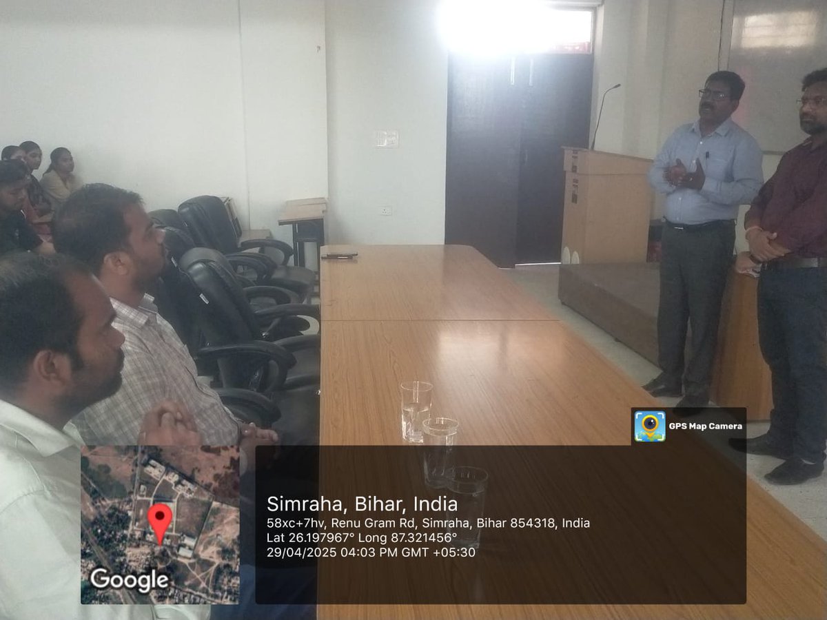 SpnrecA's tweet photo. Post-Matric Scholarship Awareness Seminar held at SPNREC, Araria on 29 April 2025. DPO (SSA) Araria shared details with students. Coordinated by Dr. Gautam Prakash &amp; Shambhu Nath Sharma. #ScholarshipAwareness #SPNREC #SSAAraria https://t.co/pUPcQHFF3b