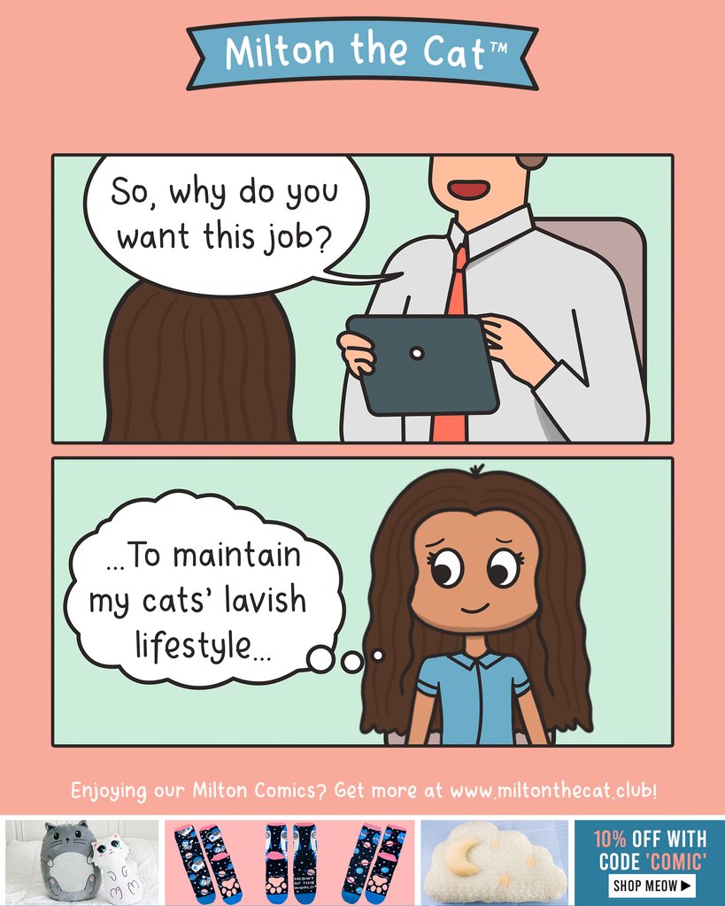 I need to work hard so my cats can have a better life, ok? 🫡