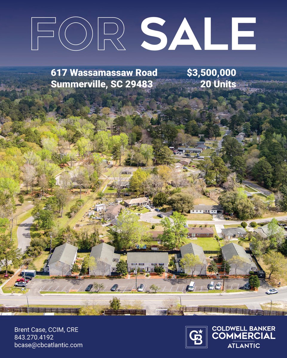 CBCAtlantic's tweet image. 5 leased townhome buildings in fast-growing Summerville, SC. Strong cash flow, prime location, turnkey investment.
📍#SummervilleSC #RealEstateInvesting #CBCAtlantic