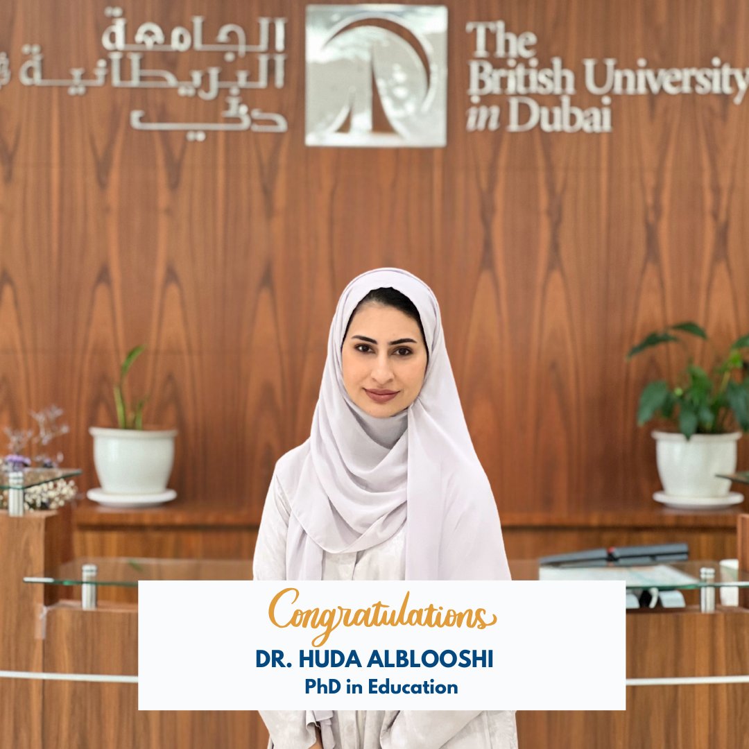 Congratulations to Dr Huda Alblooshi for passing her PhD #Viva in #Education. External examiner Professor Qing Gu, University College London, United Kingdom. Internal examiner Professor Abdulai Abukari, Director of Studies Dr. Solomon David, Chair Dr. Muhammed Waris Khan.