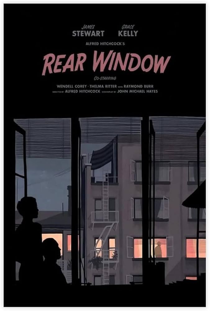 Yarın derste konuşacağımız film: Rear Window (1954)
Sinema diliyle beni bu kadar etkileyen film sayısı çok azdır.
Hitchcock, sadece bir gerilim değil, görmenin ve bakmanın anlamına dair unutulmaz bir başyapıt yaratmış.
Böylesi sinema tarihine gerçekten nadiren gelir.