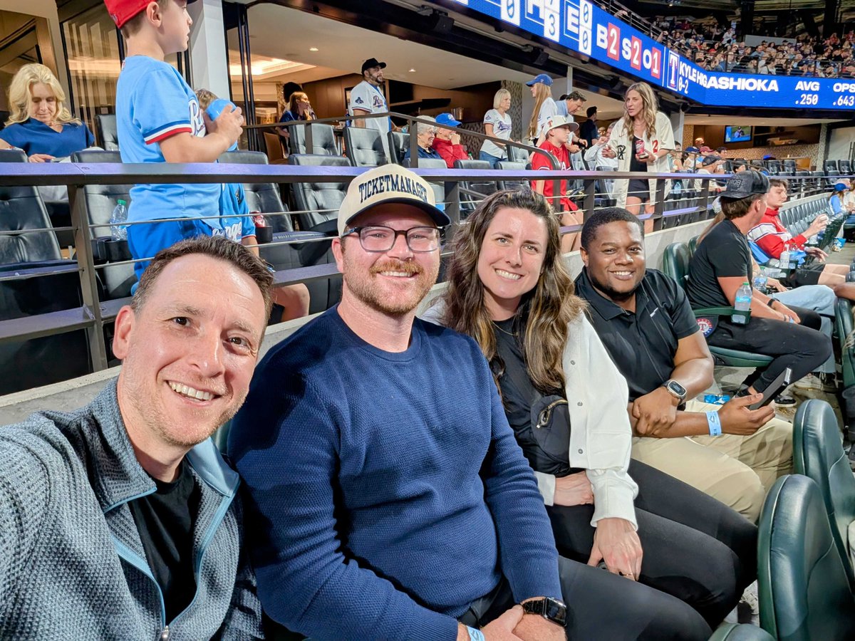 TicketManager's tweet image. Proud to #BeThere with our partners @CFBPlayoff  — taking the work off Zoom and into the ballpark with @Rangers ⚾

Tickets open doors. Showing up builds what matters. 

#EventManagement #TicketManager #SportsBusiness #CFP #Sportstech #ClientEntertainment