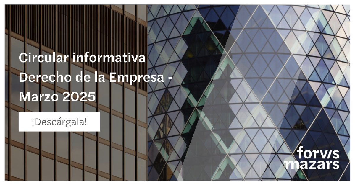 🔵 Ya está lista la newsletter Derecho de la Empresa de marzo 2025, en la que analizamos las principales novedades legales que afectan al tejido empresarial, como la ampliación de la suspensión de disolución por pérdidas COVID hasta 2025.

👉 creandosolucionesdevalor.com/2025/04/28/cir…