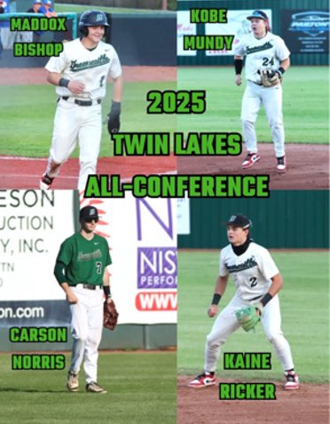 2025 Twin Lakes 1st Team All-Conference! Congratulations!