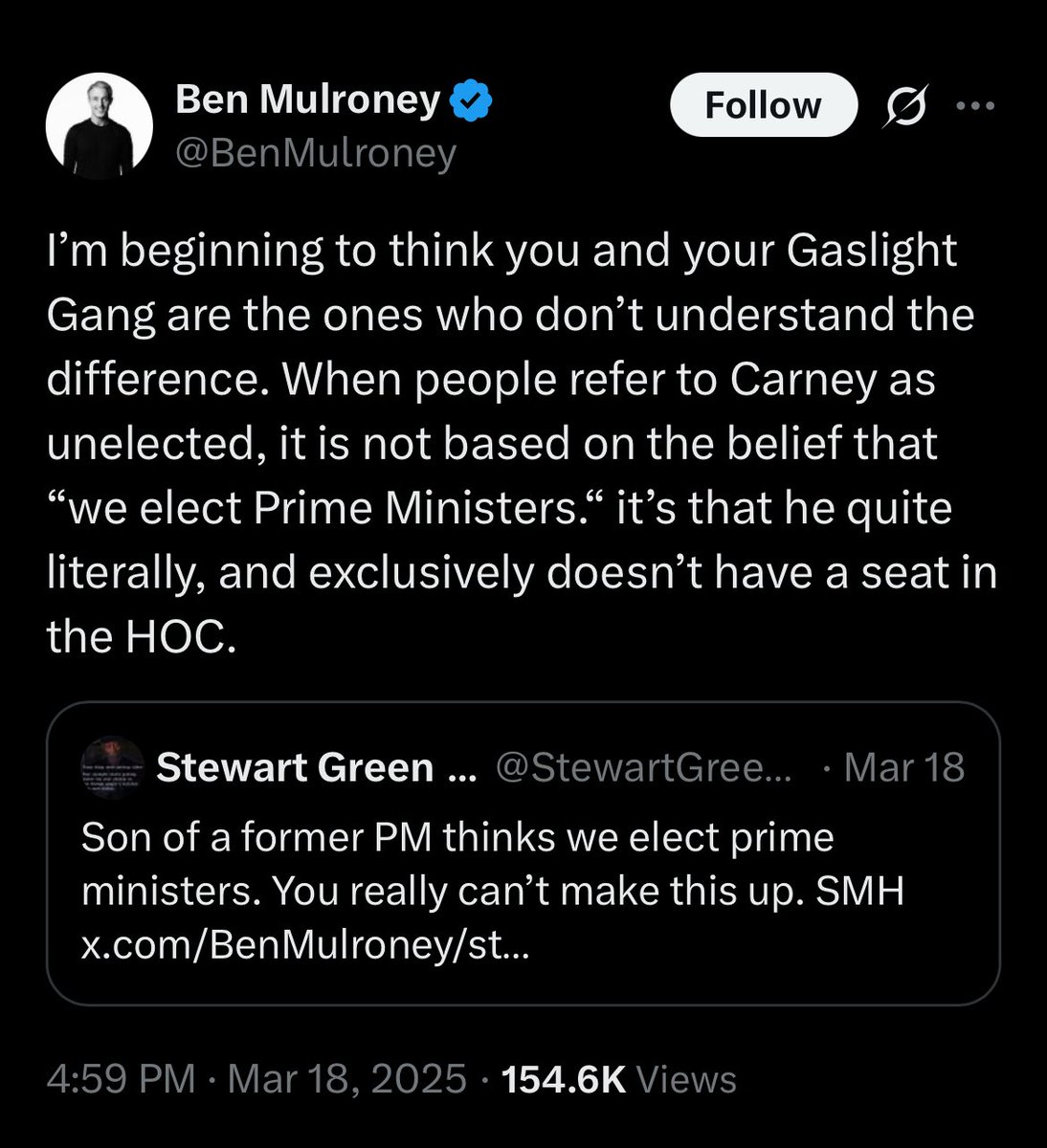 TDotResident's tweet image. Is Pierre Poilievre unelected now, Ben?