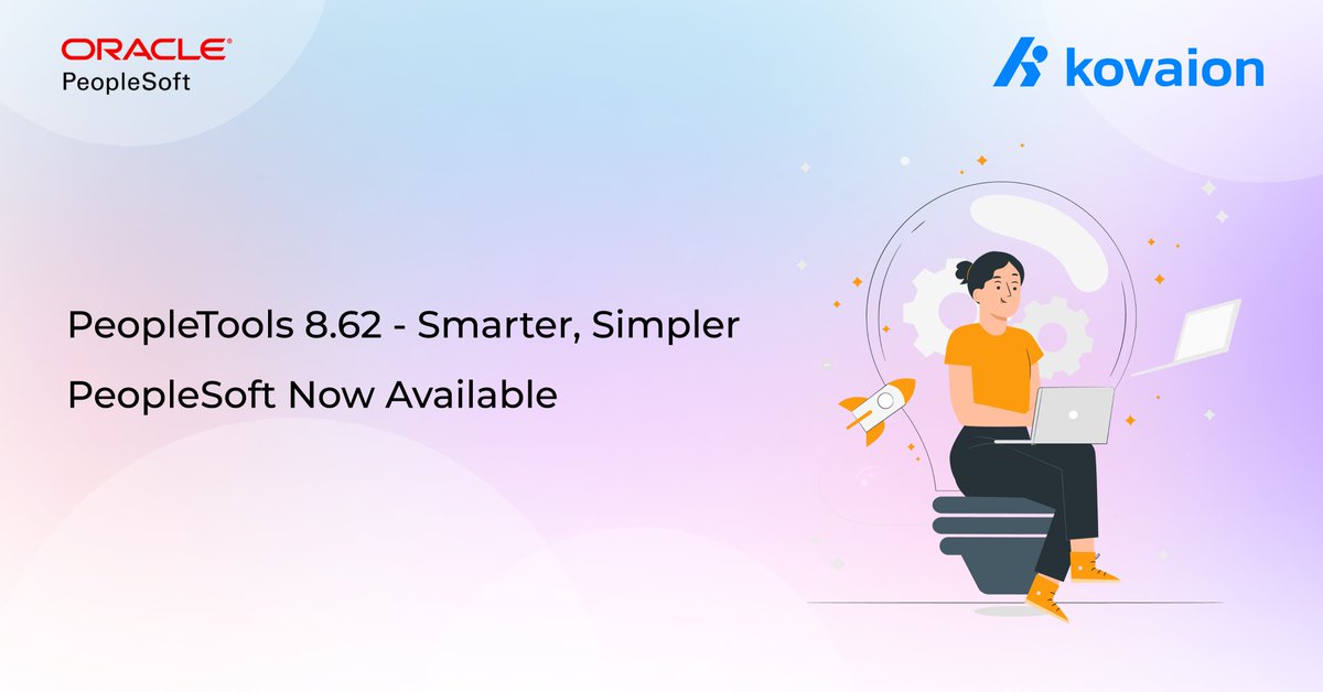 kovaion's tweet image. PeopleTools 8.62 - Smarter, Simpler PeopleSoft Now Available

To know more,
Visit: kovaion.com/blog/peopletoo…

#PeopleTools862 #PeopleSoft #OraclePeopleSoft #Kovaion #DigitalTransformation #UserExperience #PeopleSoftInnovation #PeopleSoftTools