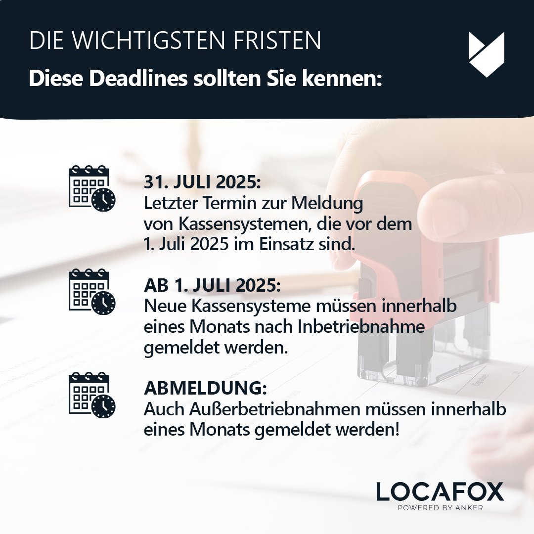 Neues #Kassengesetz 2025:

Diese #Deadlines sollten Sie kennen