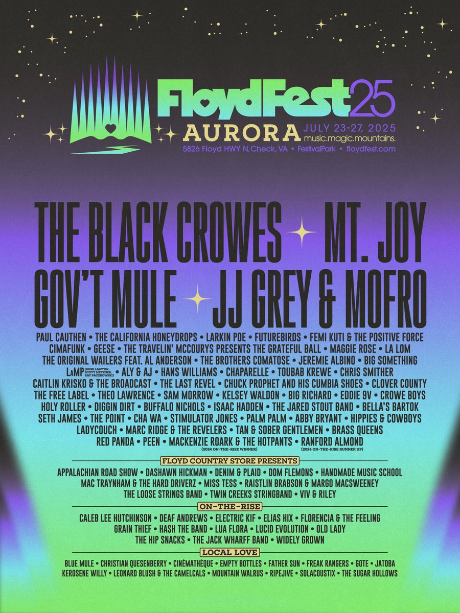 Floydfest 2026 Music Festival Banner