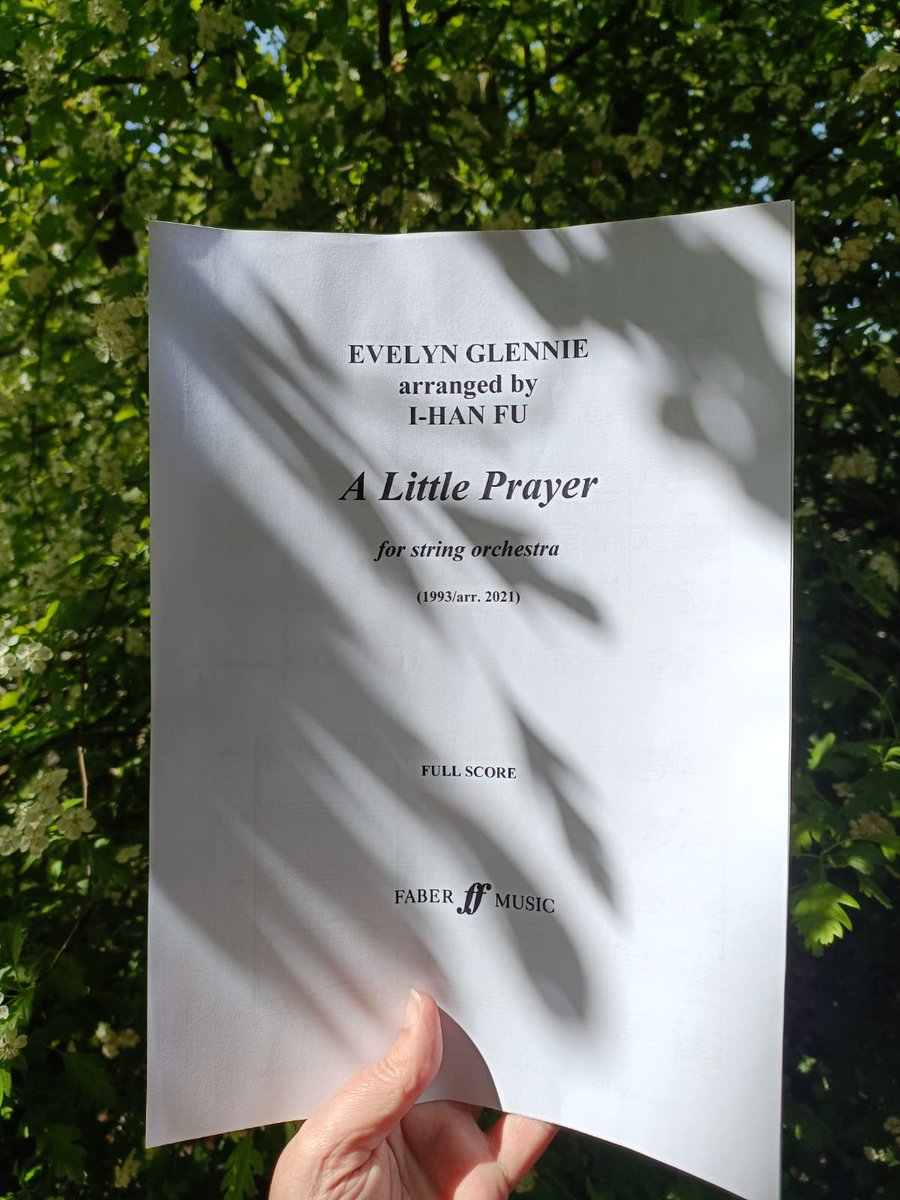 Evelyn Glennie (@dameevelyn) on Twitter photo A Little Prayer has been beautifully arranged for string orchestra by I-Han Fu. It is completely accessible for professional, youth and amateur orchestras to perform, and you can enquire about hiring the parts through <a href="/FaberMusic/">Faber Music Publications</a>. A Little Prayer has been beautifully arranged for string orchestra by I-Han Fu. It is completely accessible for professional, youth and amateur orchestras to perform, and you can enquire about hiring the parts through <a href="/FaberMusic/">Faber Music Publications</a>.