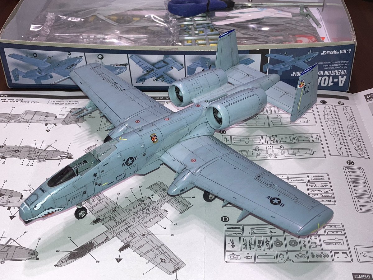 gfinthebase's tweet photo. デカール貼りが良いペースで進んでいます😆 #a10a #172scalemodel https://t.co/YG1hTNkuPm